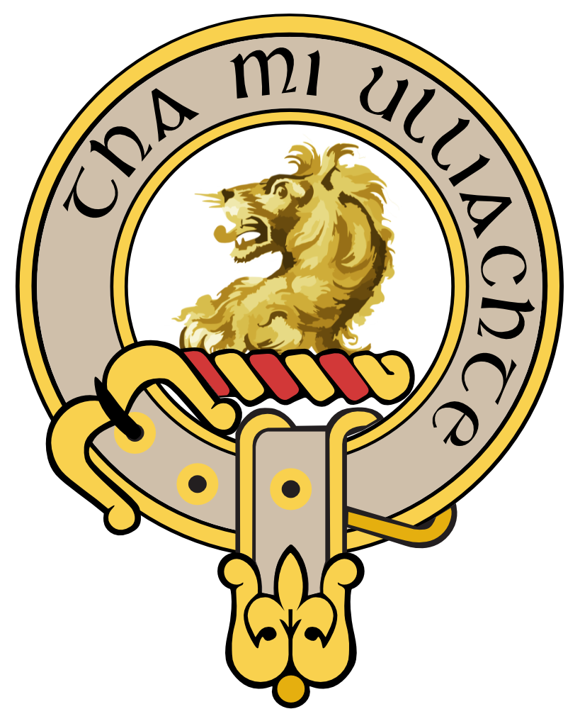 Clan Fairlie crest. Motto 'Tha mi uillacht' translates to 'I am prepared'. This version of the motto is interpreted by the author.